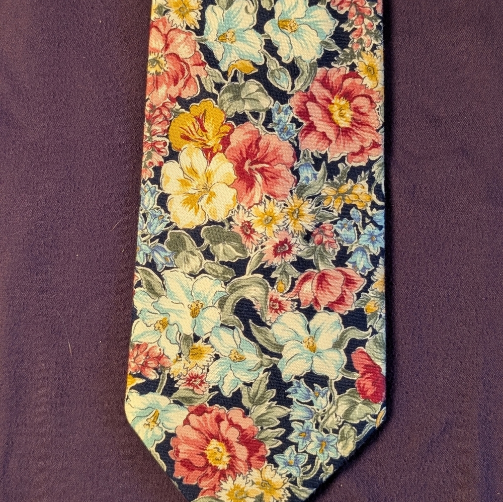 Floral Patterned Men's Tie